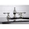 Kingston Brass KC7066TAL Tudor 8" Widespread Bathroom Faucet, Polished Nickel KC7066TAL - alternate 5